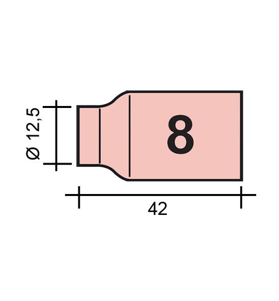 AWI fúvóka Gr. 8 12.7/TC0035/54N14/701.0424-ZVAR/TIG/17/18/26