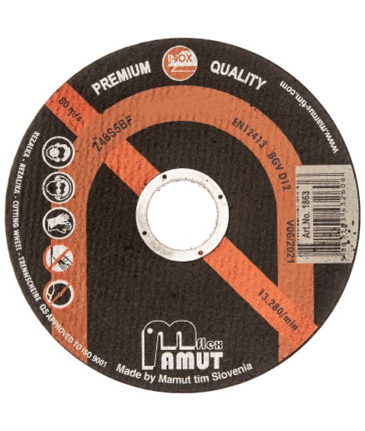 Kotúč rezný MAMUT Premium 115x1,6x22,23mm Z46S5BF (1864) nerez